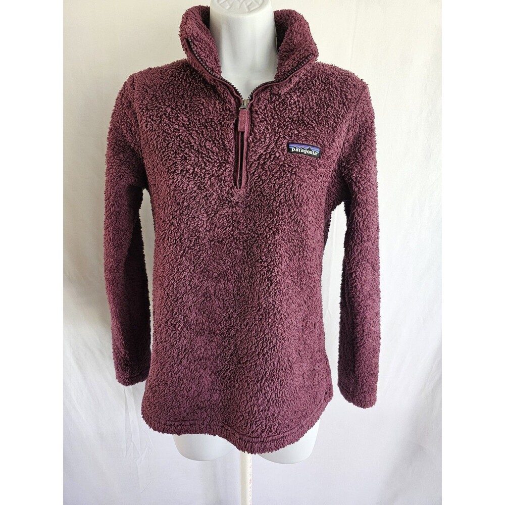 Patagonia Fleece Shirt Women's Purple 1/4 zip Long Sleeve Size XS